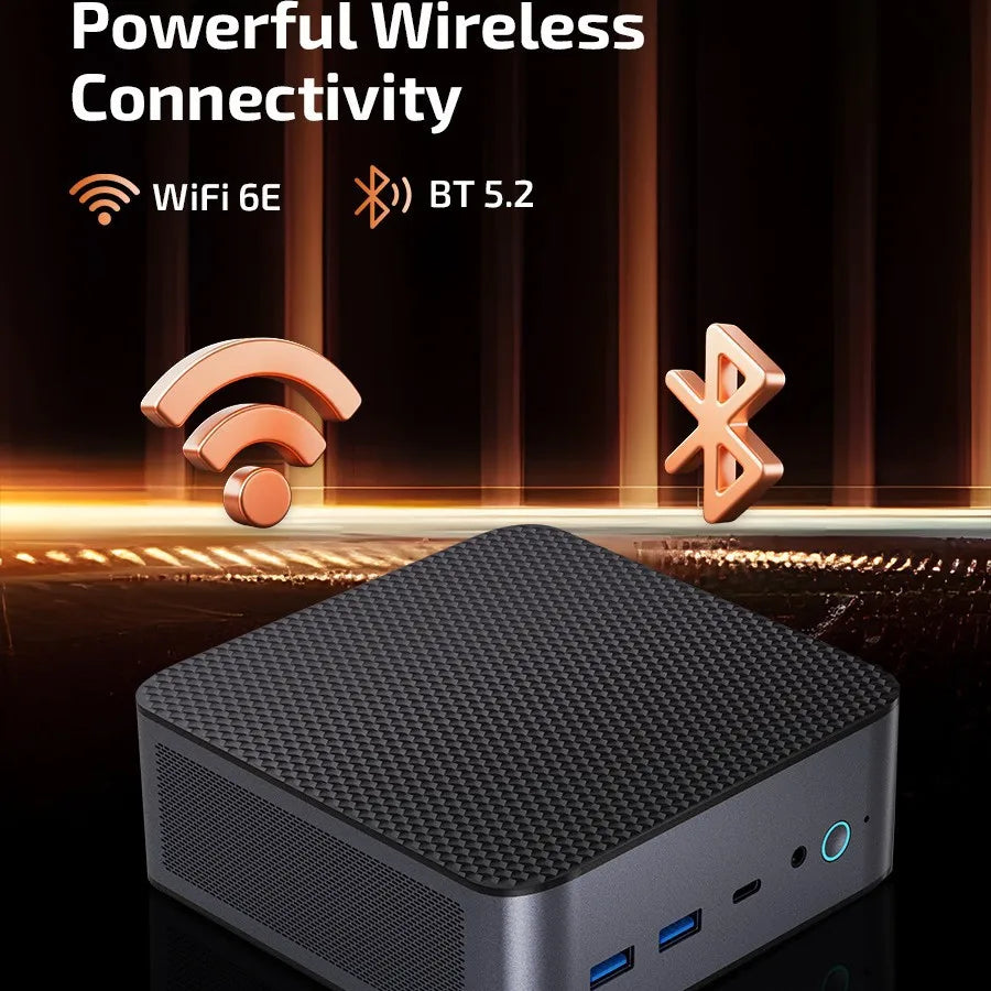 Mini PC Windows 11 Pro AMD Ryzen7 8745HS Mini Computer 32GB/64GB RAM DDR5 512GB/1TB PCIE M.2 SSD WiFi6 BT5.2 Small computer