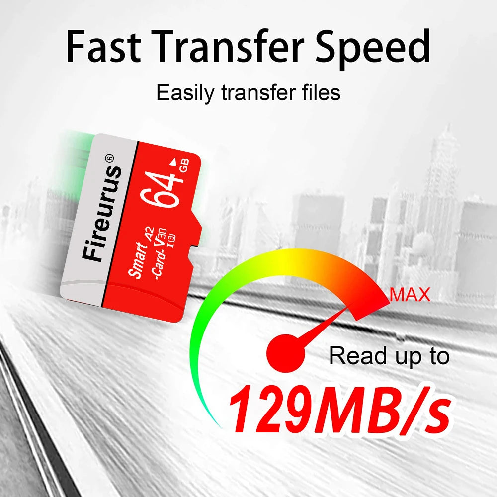 High Speed C10 U3 Memory Card 32GB 64GB V30 Micro TF SD Card 64GB 128GB 256GB TF Card For Camera Surveillance Devices
