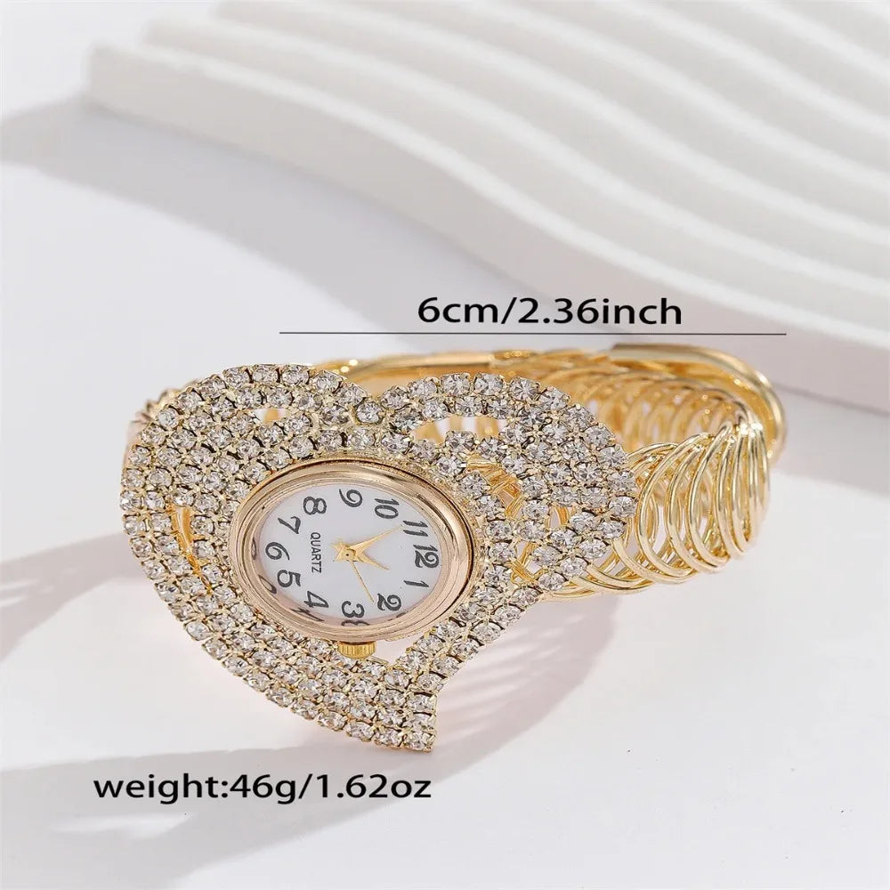 Women Watches Gold Watch Ladies Wrist Watches Luxury Brand Rhinestone Womens Bracelet Watches Female Relogio 시계