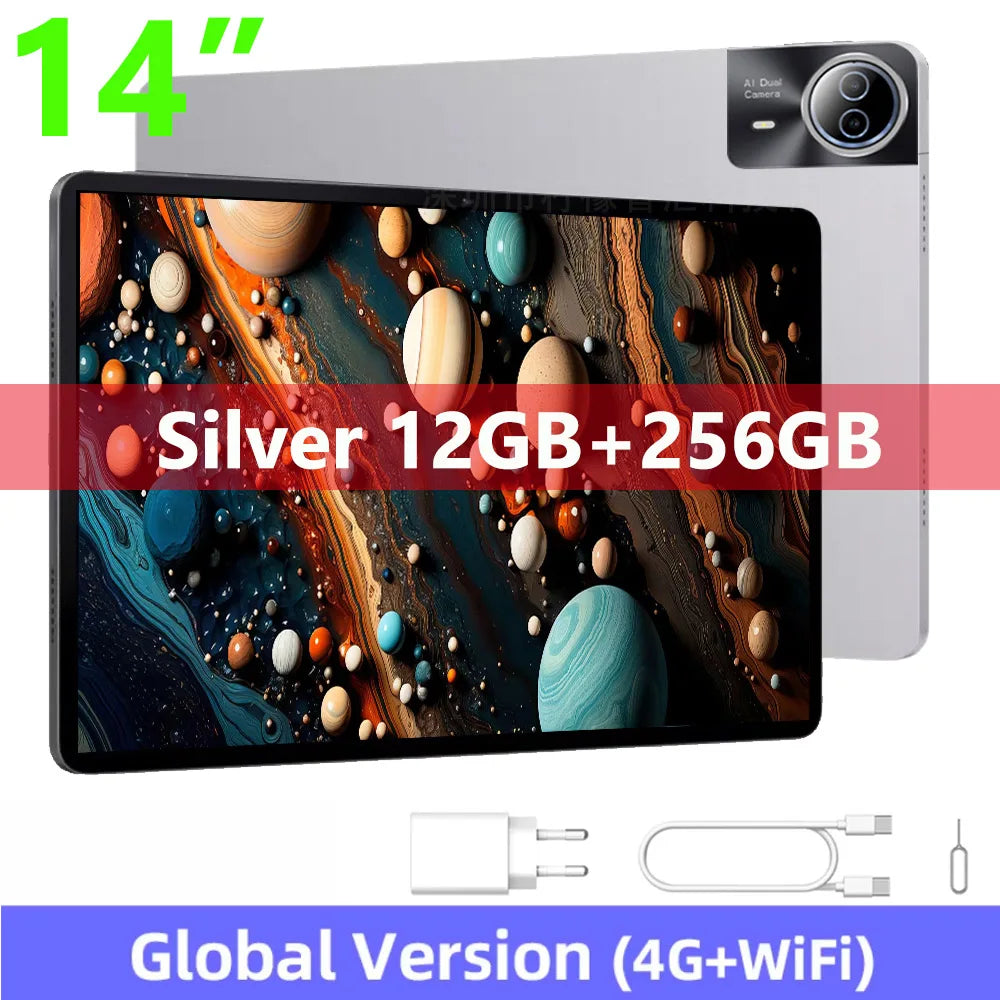 Nenmone Mpad15 Real 14" FHD Display Android 14 Tablet 14 Inch 4G LTE Unisoc T616 Octa Core 16GB RAM 512GB ROM 12000mAh Battery