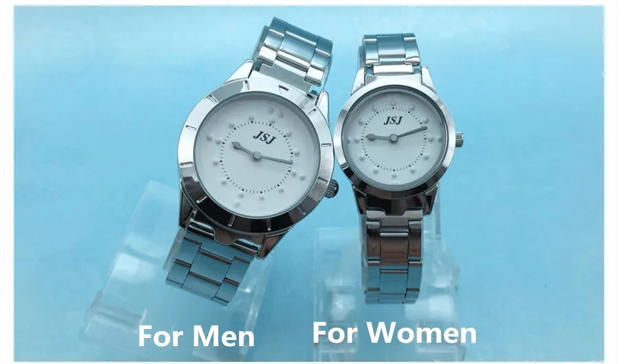 Stainless Steel Tactile Watch for Blind People or the Elderly Battery Operated