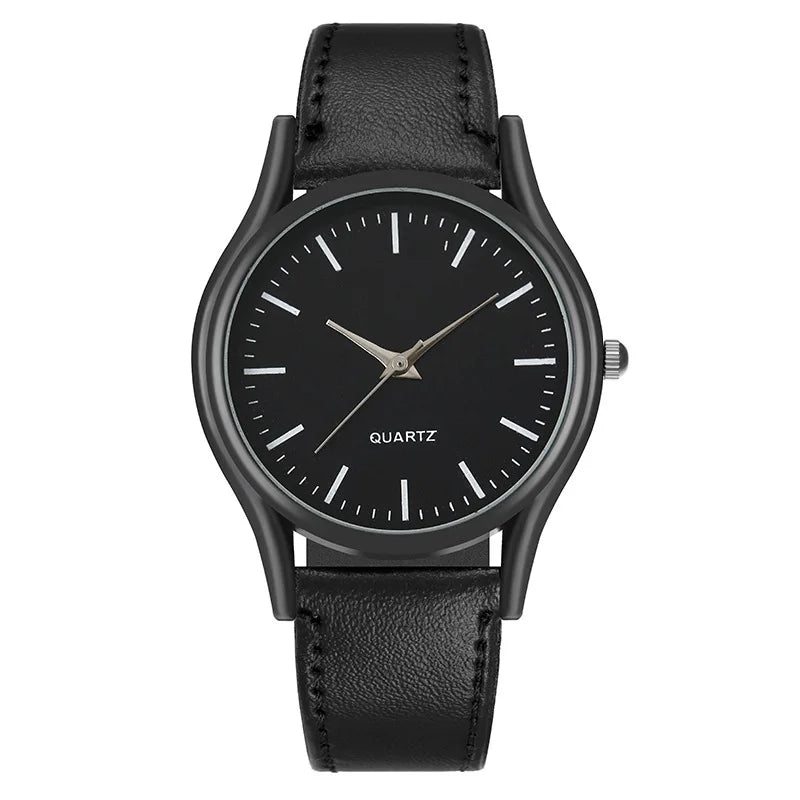 Simple Vintage Classic Couple Watches 2025 Women for Men Watches New Leather Strap Quartz Wristwatches Relogio Montre