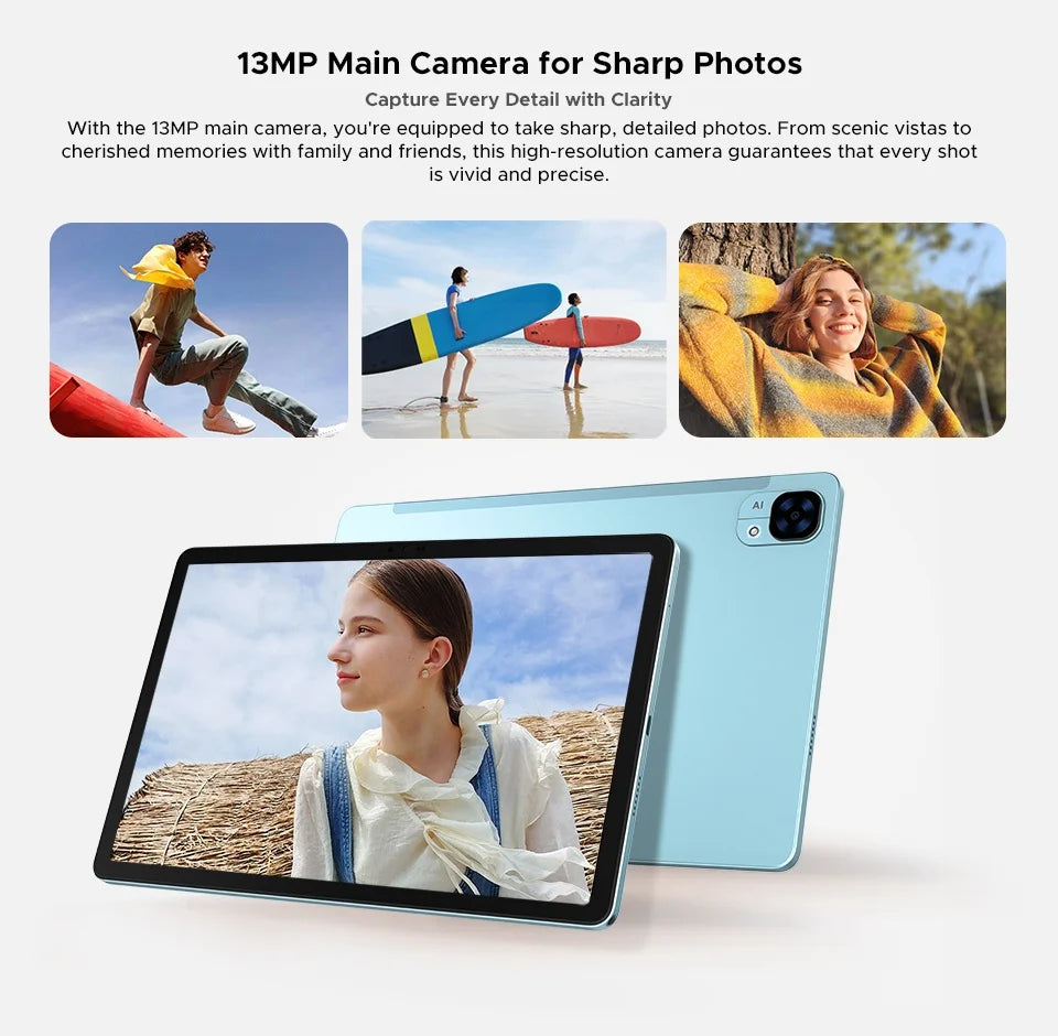 Doogee Tab E3+ 2 in 1 Tablet Pc Gemini Ai 12"" 2K Display Android 15 32Gb Ram(8+24) 256Gb Rom 8800Mah Battery Helio G100 Tabletpc