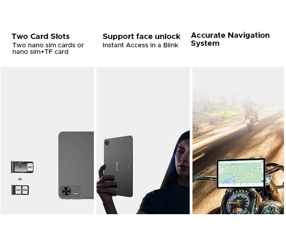 Global Version DOOGEE T36 Android Tablet 15 8 + 256GB IPS Display Unisoc T620 Octa Core 8800mAh Battery Widevine L1