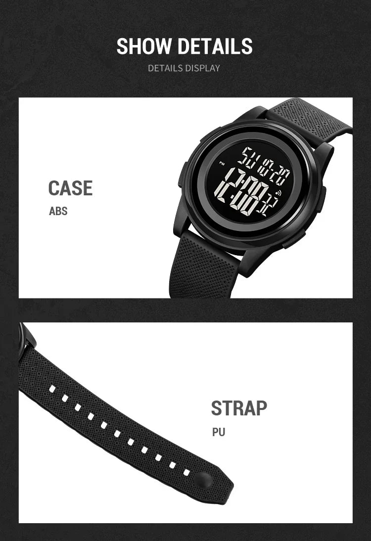 SKMEI 1895 Men LED Light Chrono Alarm Clock 5Bar Waterproof Digital Wristwatch relogio masculino Casual Countdown Sport Watches