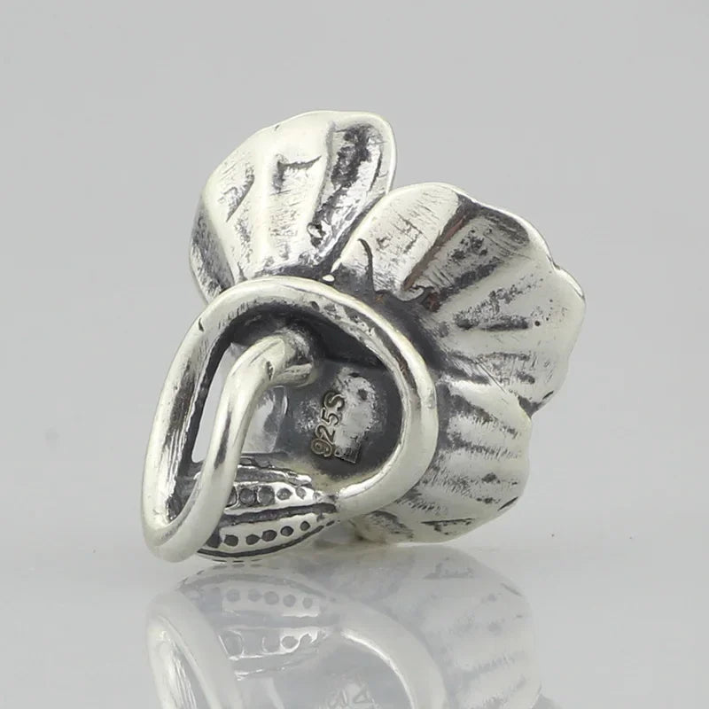 Real 925 Sterling Silver Beads Butterfly Skull Owl Conch Fish Charm Spacer Fit European Troll 3.0mm Bracelet Jewelry Original