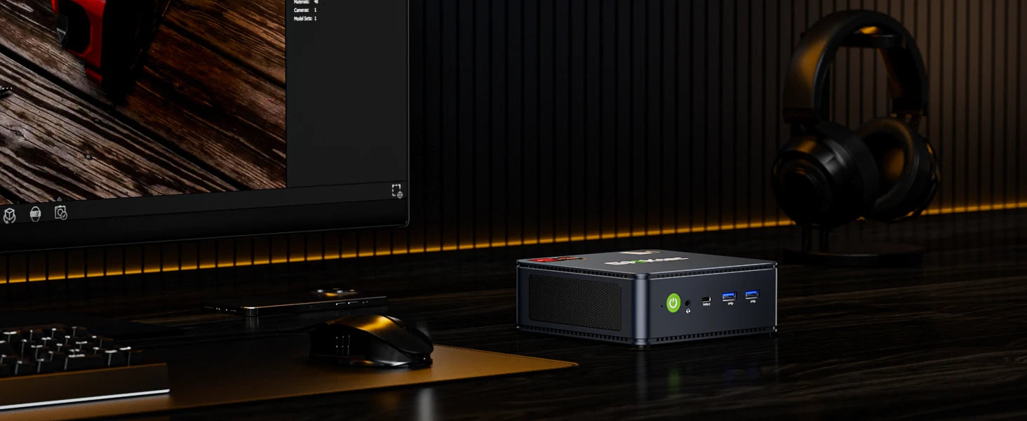 GMKtec Nucbox Mini PC Gamer K6 M6 AMD Ryzen 7 7840HS R5 6600H USB4 2*DDR5 2*PCIE 2*2.5G NUC Desktop Computer Windows 11 WiFi6E