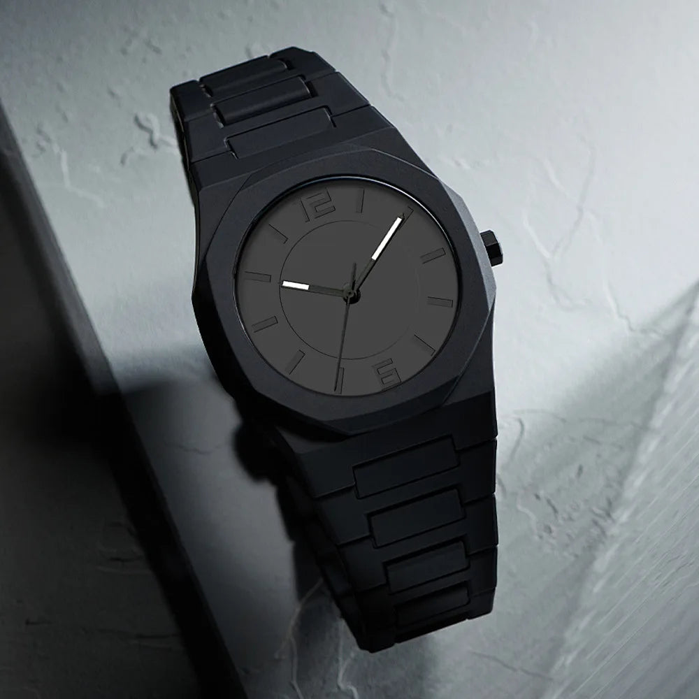2025 New Men Watches Business Waterproof Plastic Wristbands Fashion Casual Quartz Wristwatch Man Clock Gift Reloj Hombre