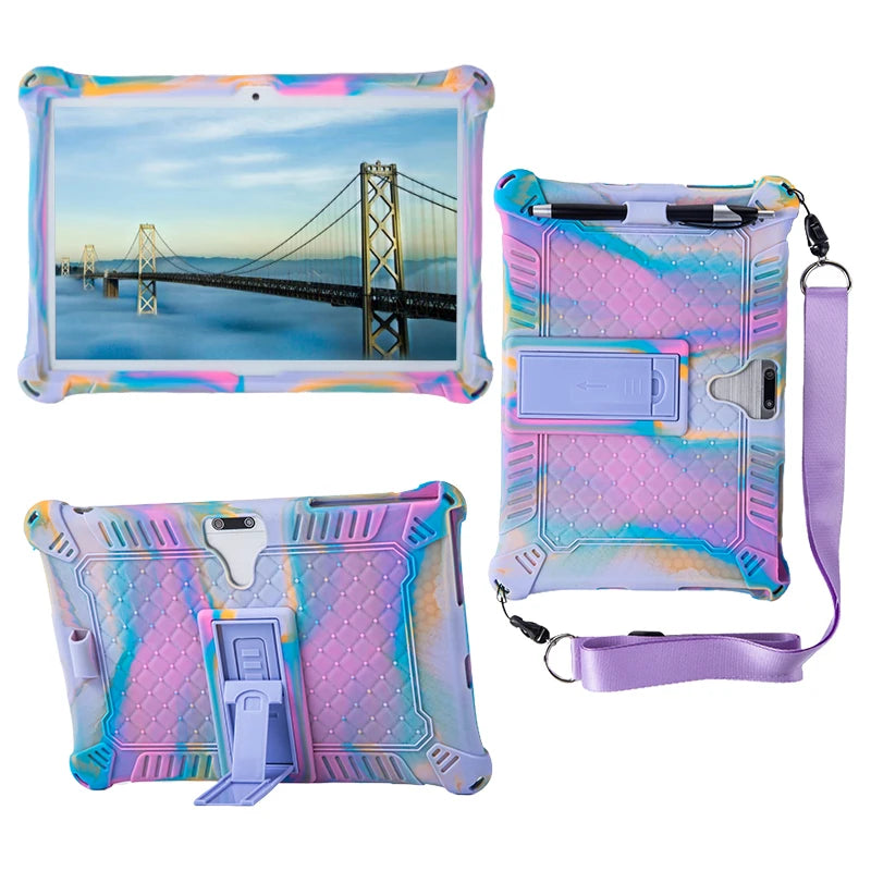 10.1 Universal Case Soft Silicone Tablet Funda for 10 10.1 inch Android Tablet PC Soft Shockproof Cover Case L 9.45 W 6.42inch
