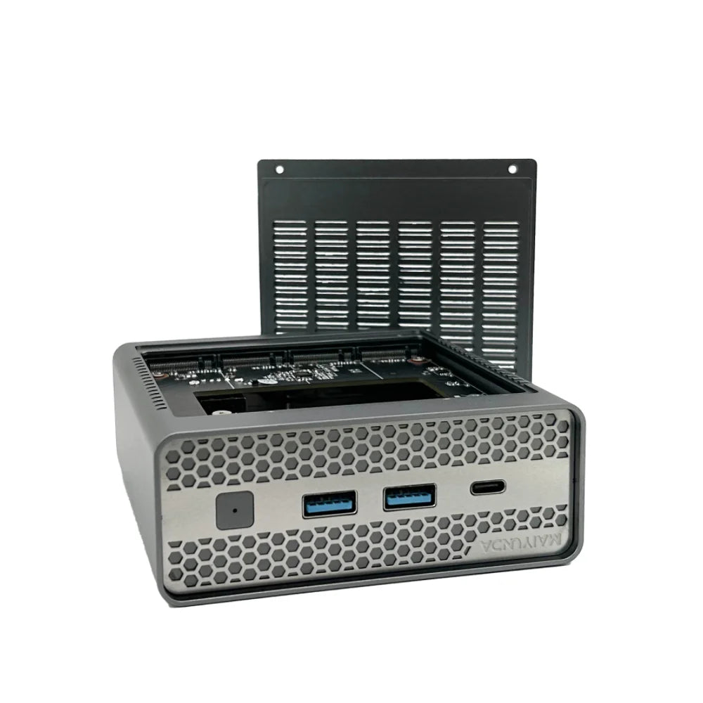 New M1S 4 bay Mini NAS Storage Server M.2 NVme PCIE 3.0X1 Box Host Soft Router Home Industrial Computer N100 N150 Mini PC