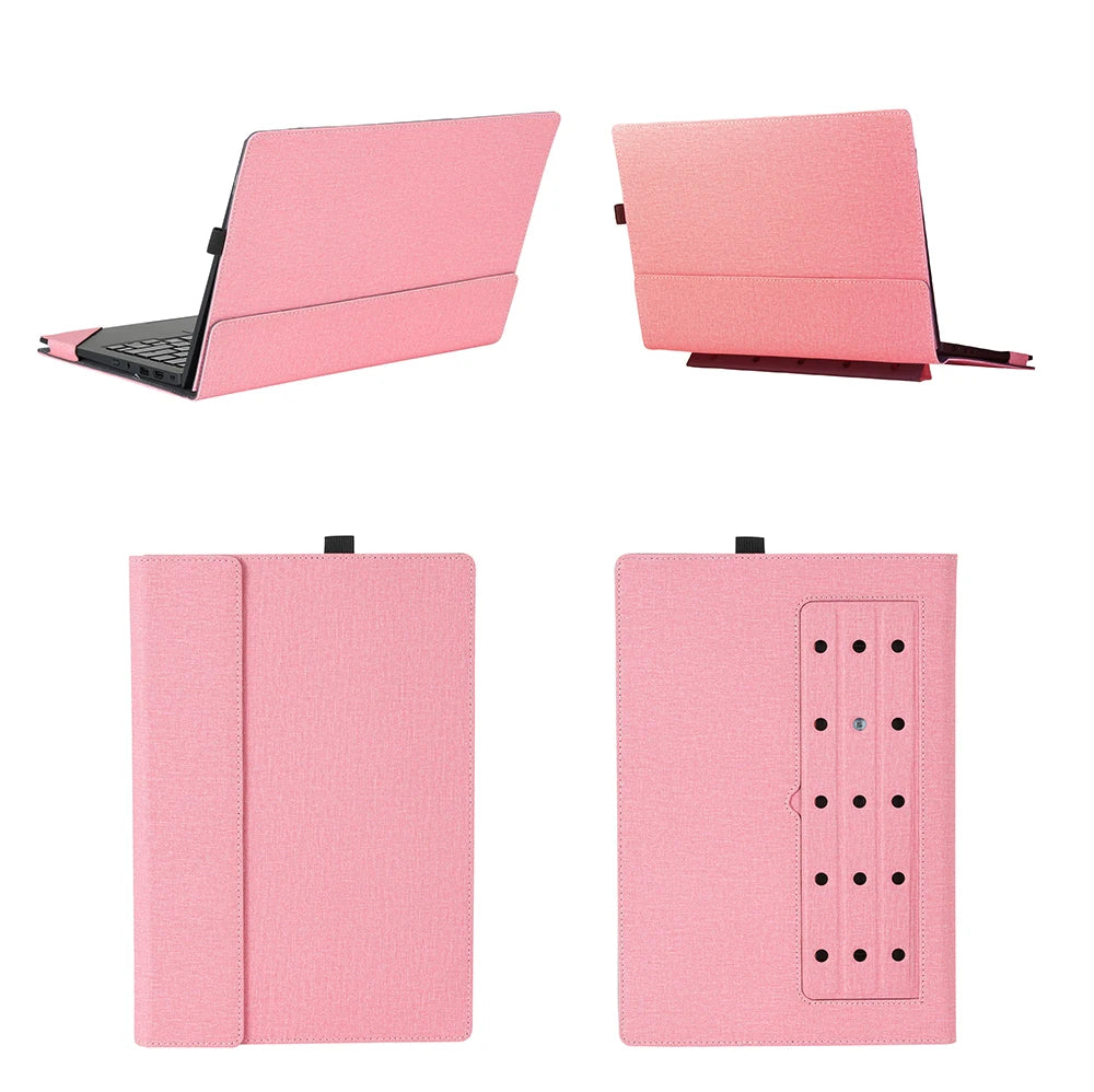 Laptop Case Cover For Lenovo Yoga Slim 7 14AKP10 /14ILL10 / 7i (14'', Gen 10) PU Leather Protective Bag with Foldable Cooling