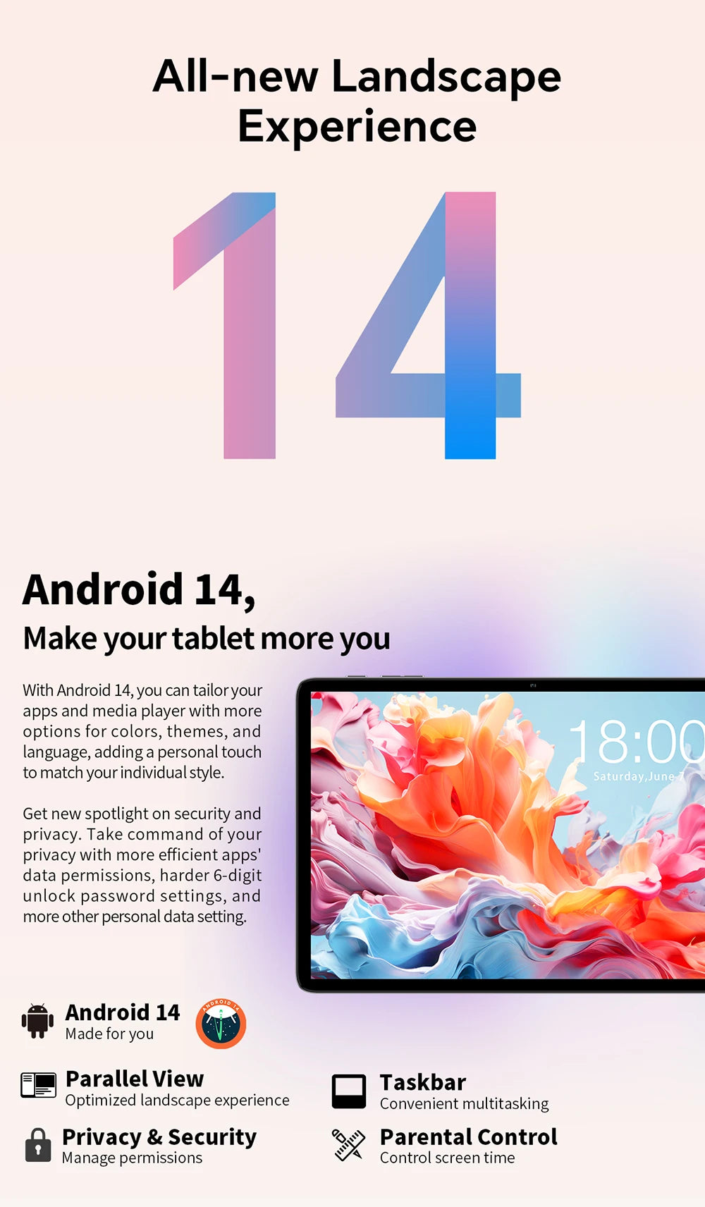Teclast P30T 2024 Tablet(allwinner A523 8-core 1.8GHz/10GB(4GB+6GB)RAM/128GB ROM/10.1 inch 1280X800iPS TDDI/WIFI/BT5.0/6000mAh/T