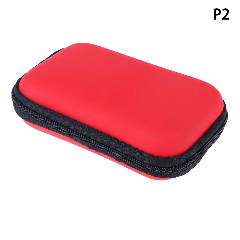 1Pc Mini Camera Case Bag Multi-functional Earphone Bag Video Waterproof Digital Portable Hard Bag EVA Storage Box Storage Bag