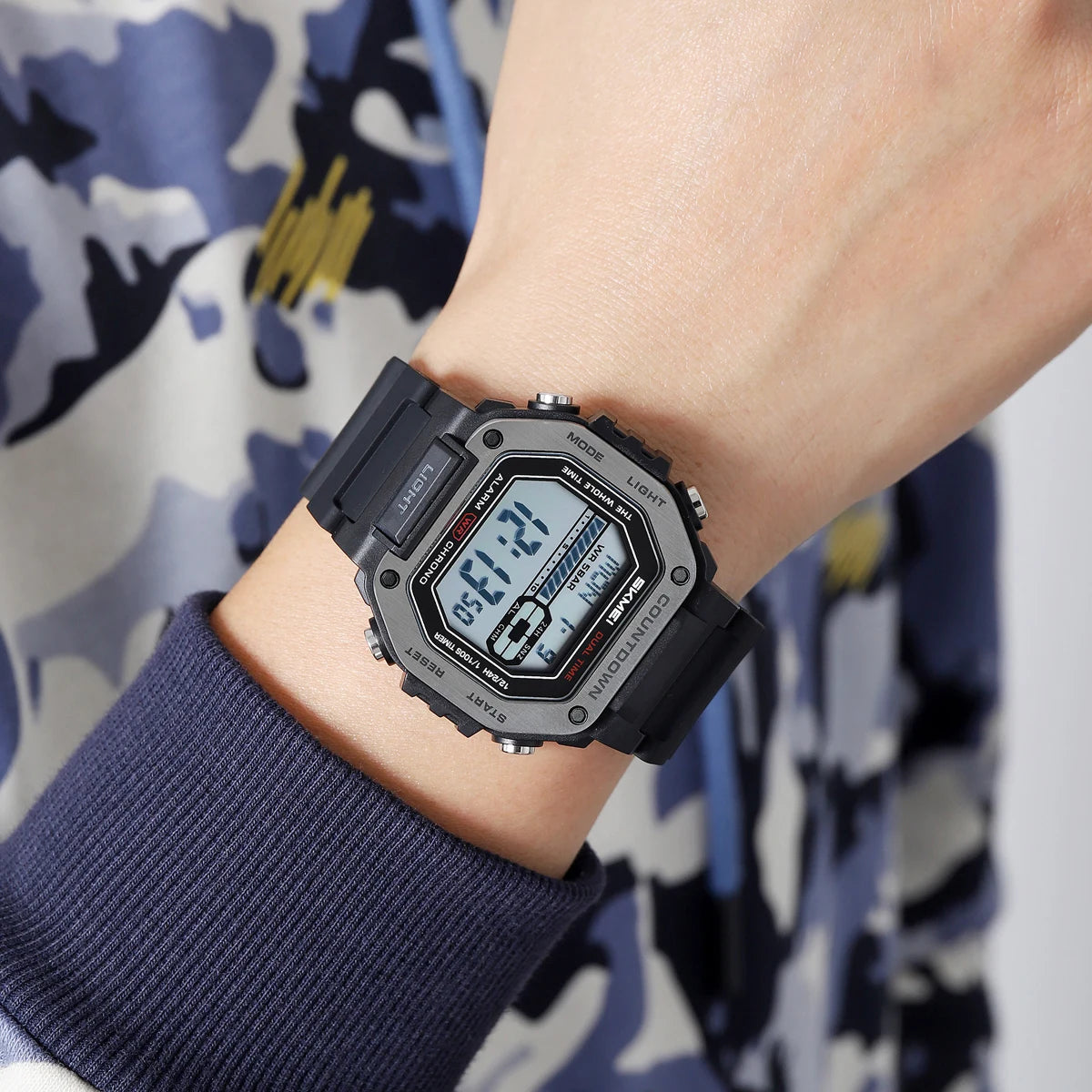 SKMEI Sport Alarm Clock Digital Watch For Men Women Waterproof Date Electronic Watches Chrono Military Wristwatches Reloj Hombre