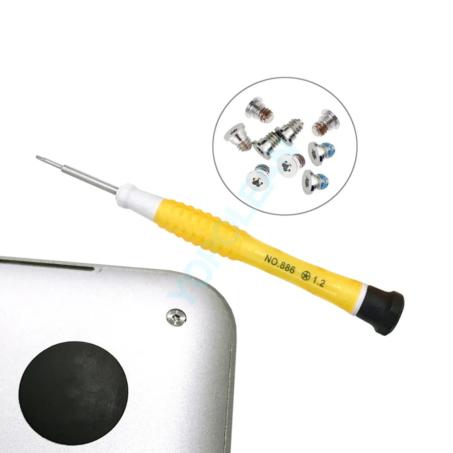 New Bottom Screw Screws + Rubber Feet + Srewdriver For Macbook Pro Retina 13" 15" A1398 A1425 A1502 2012 2013 2014 2015
