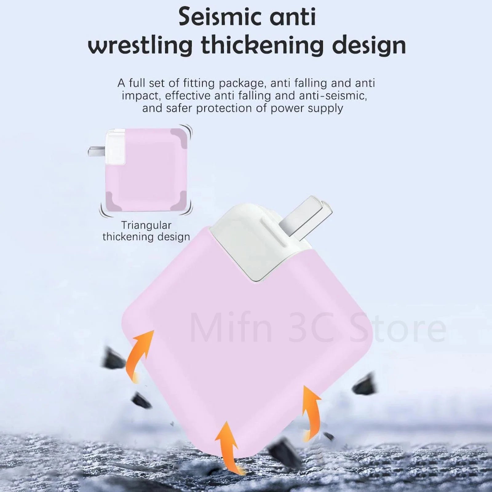 for MacBook Pro 16 inch A2485 2021 140W Charger Soft Silicone Power Adapte Case for MacBook 96 87 85 67 61 60 45 35 30 29W Case