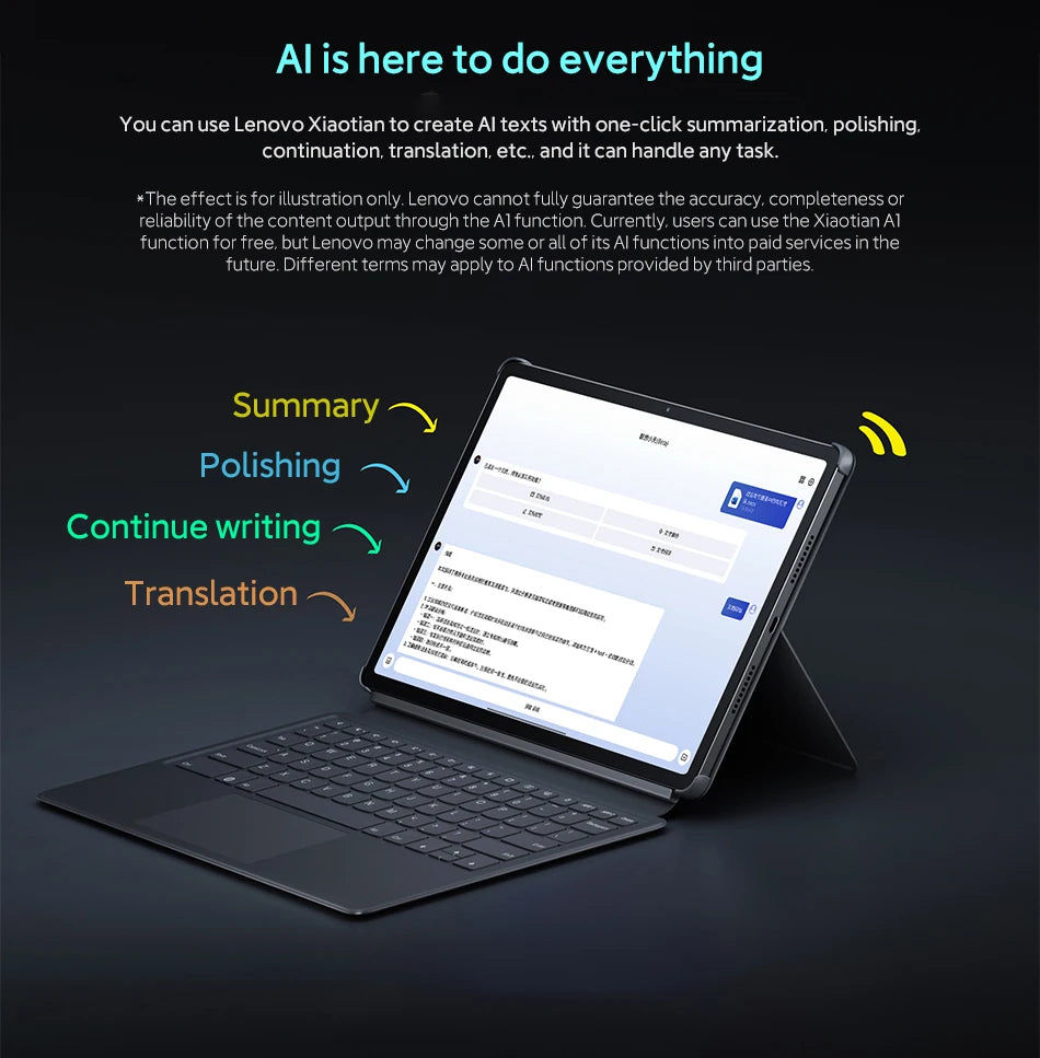 Lenovo Original Xiaoxin Pad Pro 12.7 2025 Entertainment Office Learning Game Tablet Interconnection Tianji 8300 2.9k 144Hz Gray
