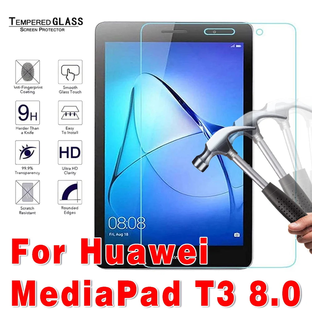 Tempered Glass for Huawei MatePad T8 8.0" T10 T10S 10.1'' MatePad Pro 10.8 10.8" MatePad 10.4 10.4" Tablet Screen Protector