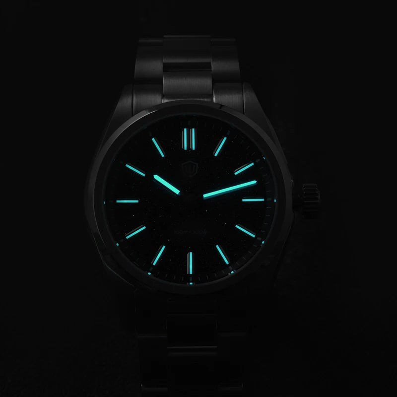 Watchdives WD0003B 36mm Quartz Men Watch VH31 Sweep Seconds Movement Stainless Steel Watches Luminous Waterproof Sapphire