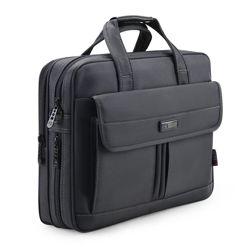Men's Laptop Briefcase Brand Men Computer Handbags Waterproof Durable Nylon 15.6 Inch Laptops Bags Boys Shoulder Files Books Bag