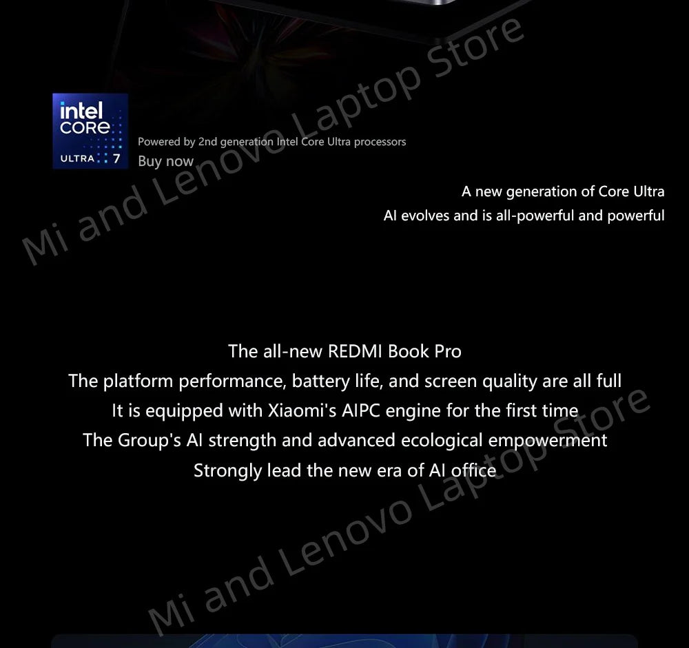 REDMI Book Pro 16 2025 Ultra7-255H 32+1TB 16inch 3.1K 165Hz Grey Screen