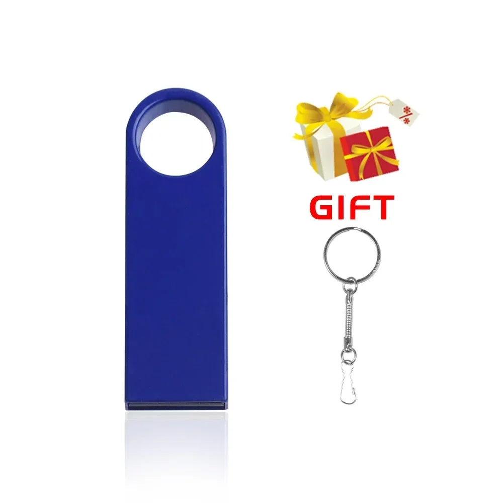 Free Custom Logo USB Flash Drive 64GB Red Blue Pen Drive32GB Green Purple Pendrive 16GB Cle USB Stick Yellow Pink Memory Stick