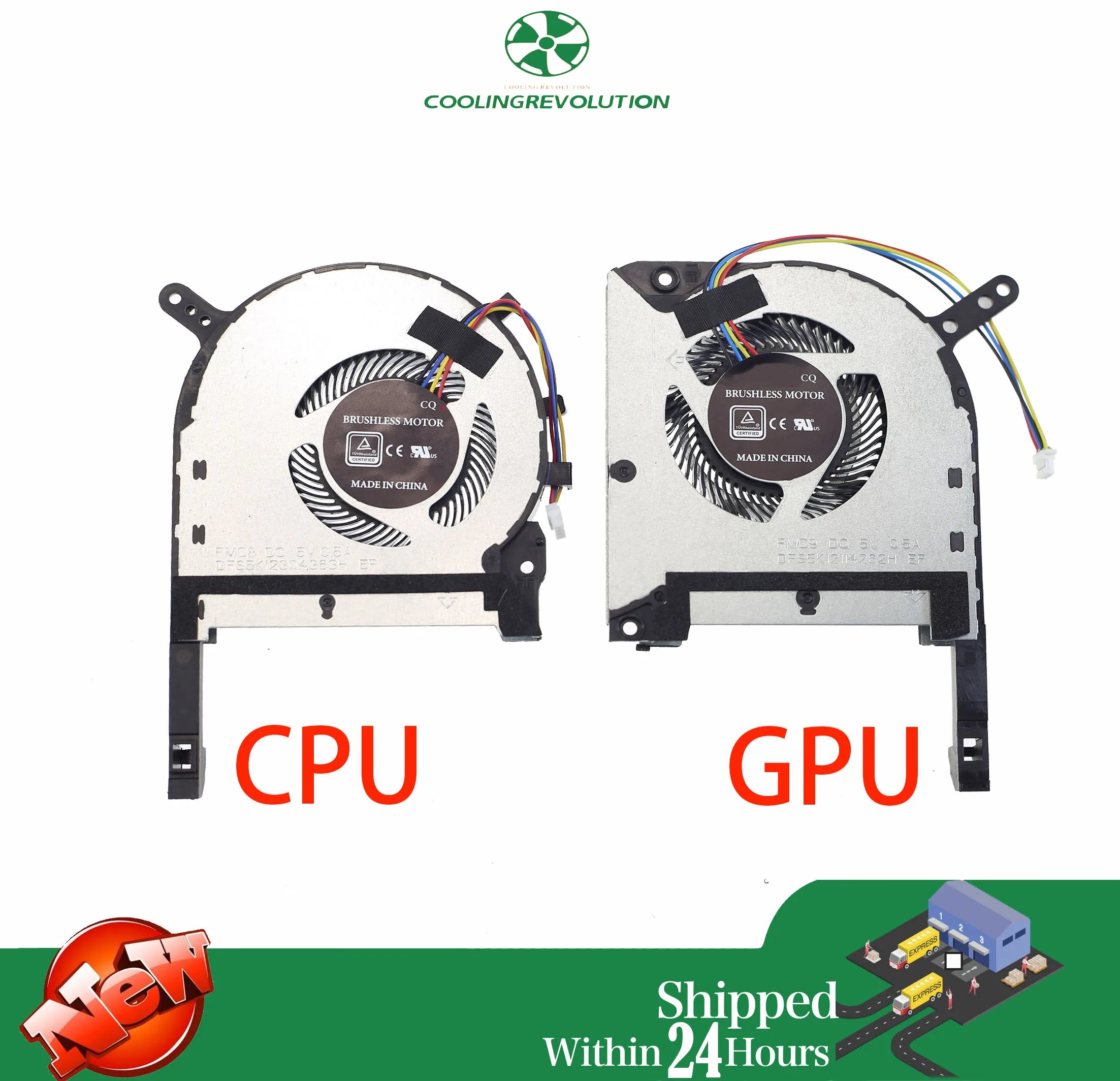 Laptop CPU GPU Cooling Fan For ASUS TUF FX86 FX86FE FX86SM FX95G FX95D FX96G FX705G FX705GM