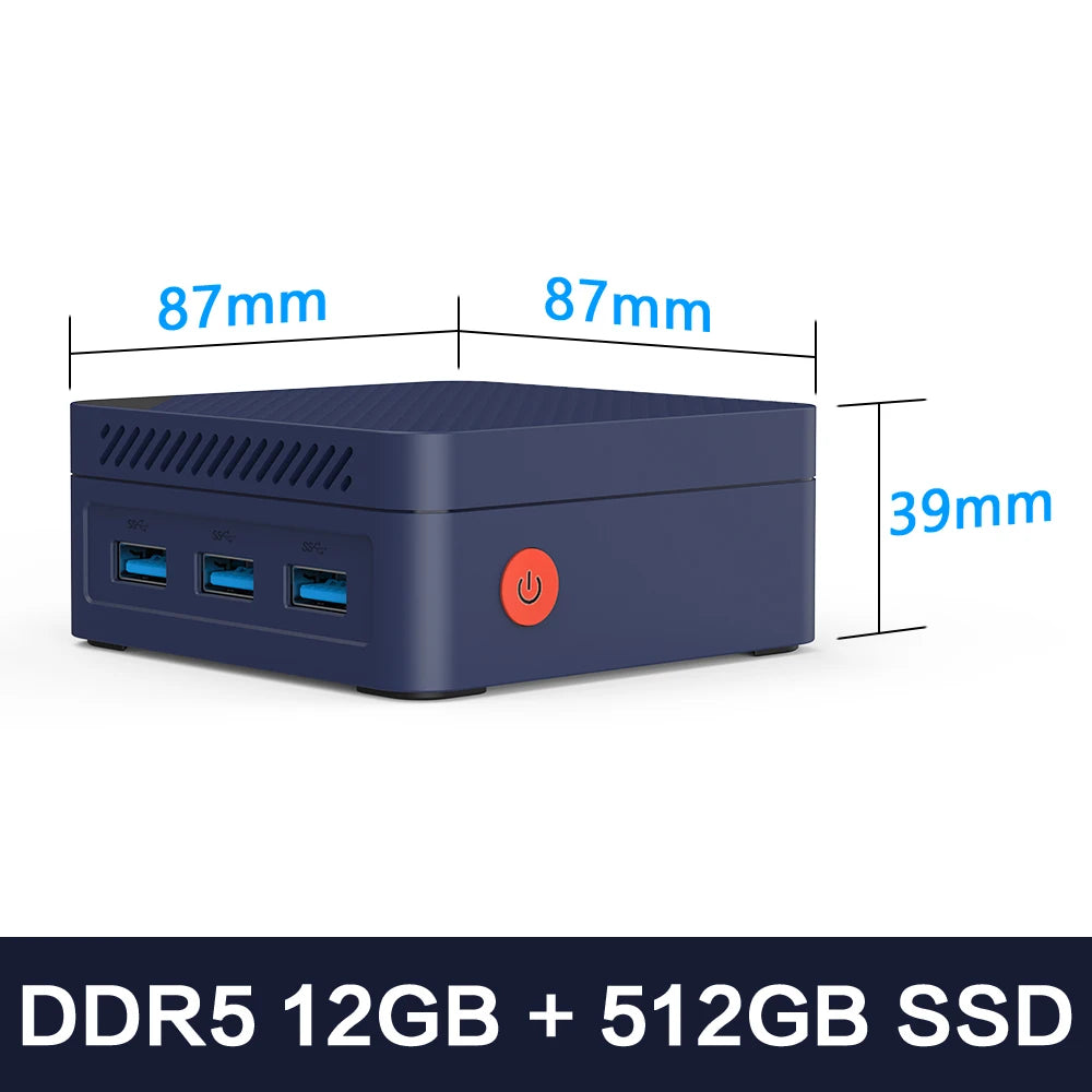 MLLSE G2 Pro Mini PC Intel Twin Lake N150 Processor LPDDR5 12GB RAM 512GB ROM Windows 11 Pro WiFi 5 BT5.2 Desktop Computer