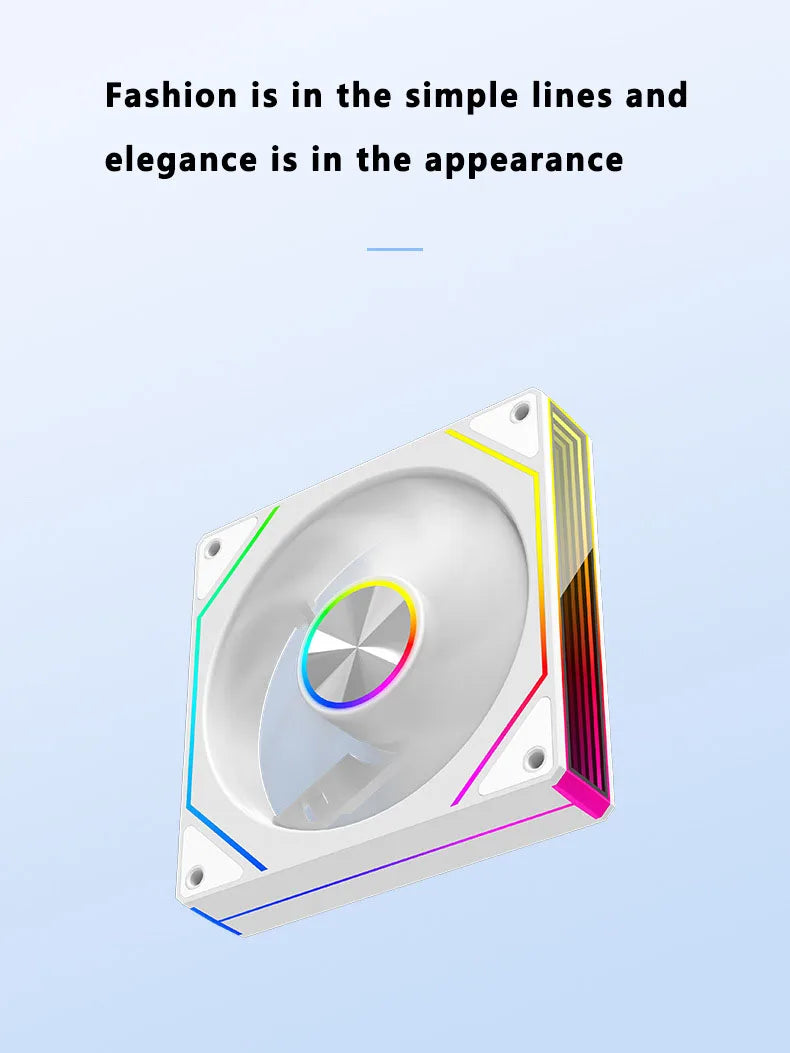 ICE Whale Prism 4RS Plus ARGB PC Case Fan 14cm Infinity Mirror Design Motherboard Light Sync 4PIN PWM CPU Cooler Fan ventilador