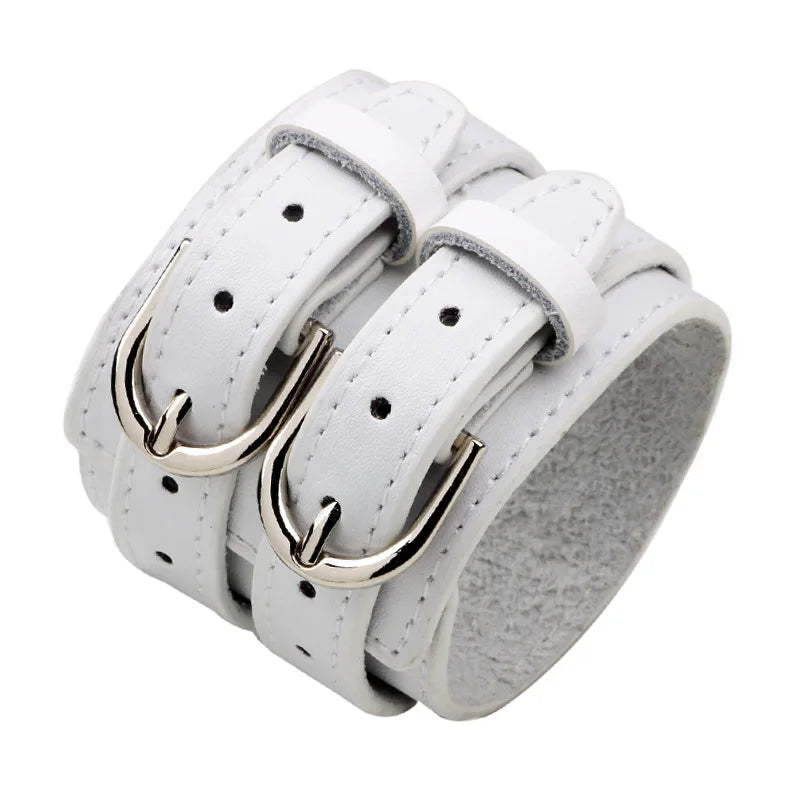 Vintage Punk Style Leather Bracelets For Men Fashion Rock Retro Cowhide Leather Hand Made Braided Bracelets For Friend