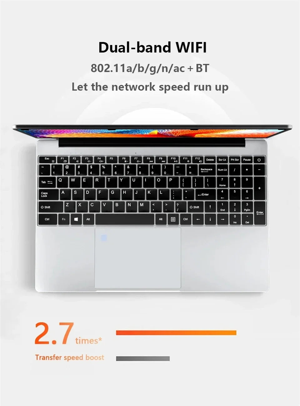 15.6" Intel Core i7 8500Y Windows 11 Pro Laptops Fingerprint unlock 16GB RAM 1TB SSD Office Gamer Study notebook Computer PC
