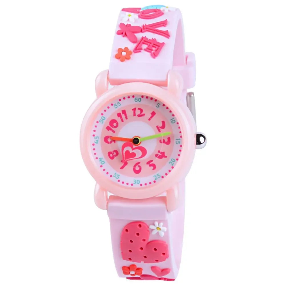 Kids Watches Analog 3D Cartoon Waterproof Sport Children Toddler Wrist Watches Gifts for 3 4 5 6 7 8 9 10 11 12 Ages Girls Boys
