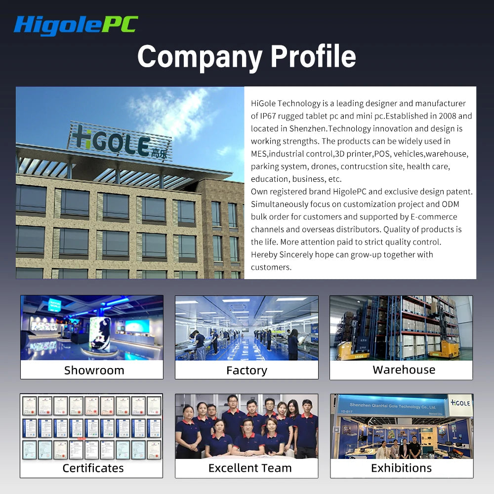 Higole F9B Pro 7'' Intel N95 Mini PC with Screen Windows 11 WiFi5 8G 128G 5000mAh Dual 2.5G LAN Desktop Computer Windows Tablet