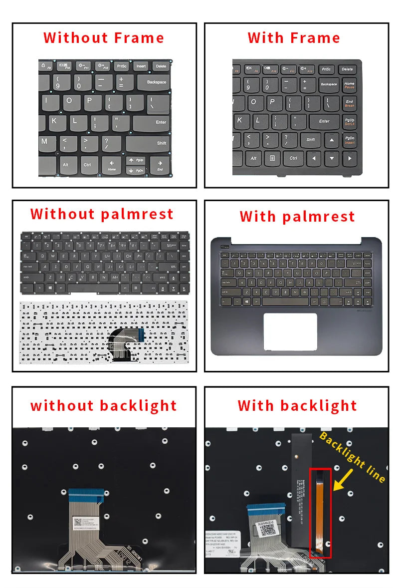 Laptop Replacement Keyboard For Lenovo ThinkPad T470 T480 keyboard A475 A485 Notebook keyboard 01HX459 01AX364 US Russian