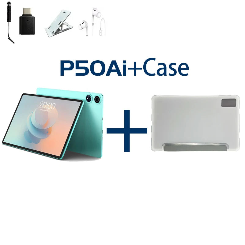【New】Android 15 Teclast P50 AI Tablet 11" 90Hz Screen AllWinner A733-AI Octa-Core 6GB 128GB LPDDR5 Wifi-6 7000mAh Battery AI Tab