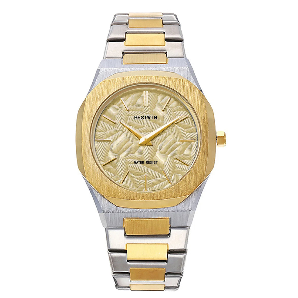 Gold Men Stainless Steel Watches 2025 For Men Quartz Watches Top Brand Luxury Men Wrist Watches High Quality Male Clock Business