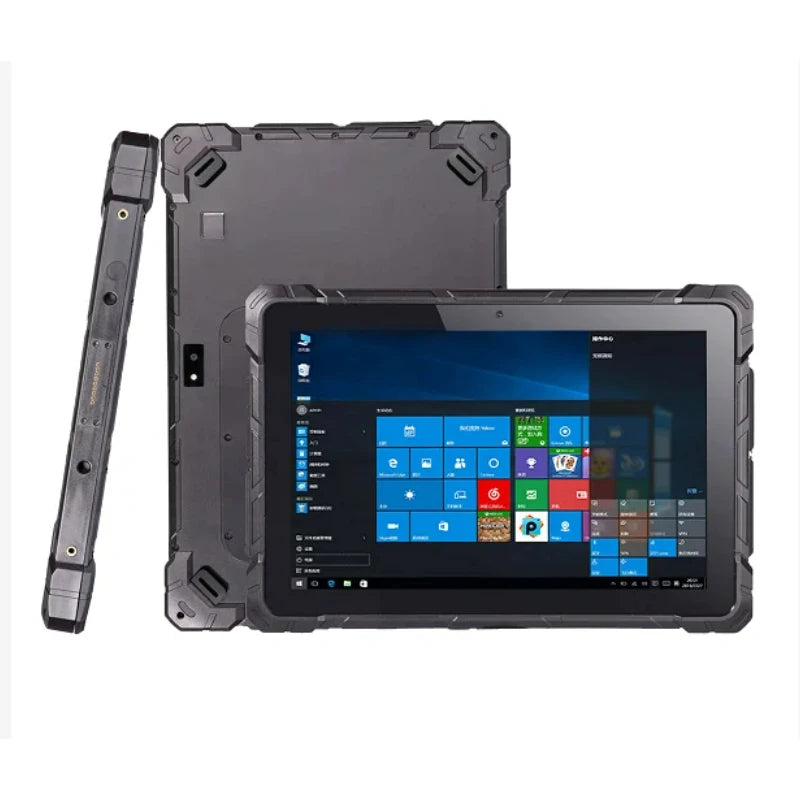 Pipo X4 10.1" Ip67 Waterproof Rugged Tablet For Industrial 12+256gb Windows 10 Pro Intel N100 With Finger Print And 2d Scanner