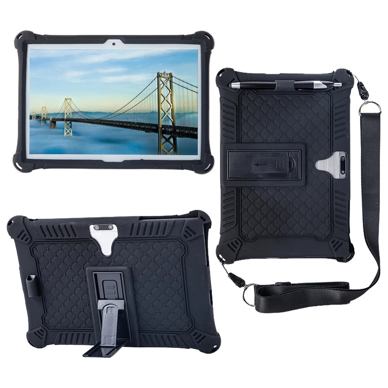 10.1 Universal Case Soft Silicone Tablet Funda for 10 10.1 inch Android Tablet PC Soft Shockproof Cover Case L 9.45 W 6.42inch
