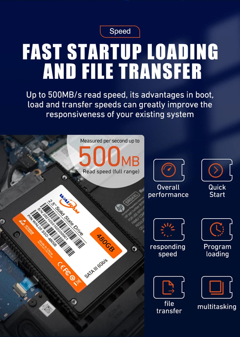 WALRAM Sata3 ssd 120GB 128GB 240GB 60GB 256GB 480GB 512gb 1TB Hdd 2.5 Hard Disk Disc Internal Solid State Drive ssd 120 gb