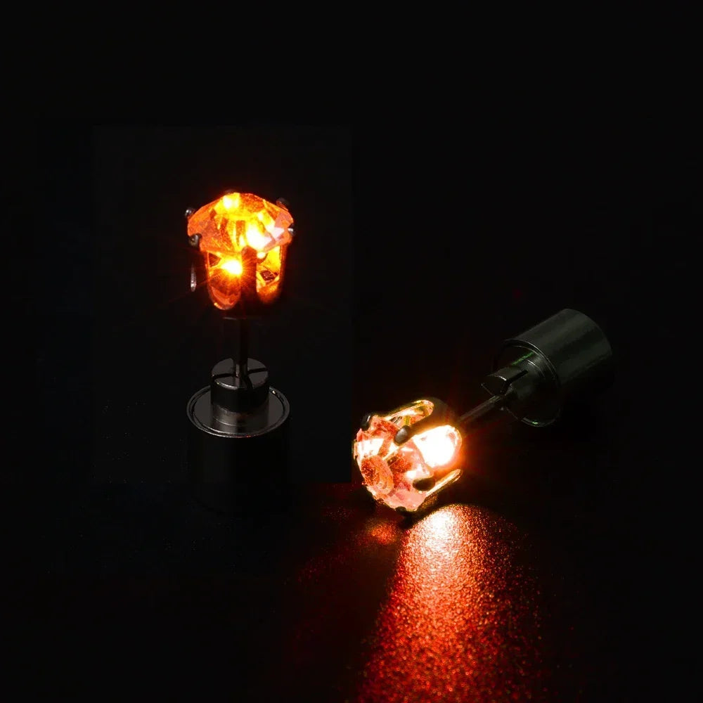 1/2PCS Light Up LED Bling Ear Stud Earrings for Women Color Light Up Earring Studs Light Up Earrings for Rave Party Accessories