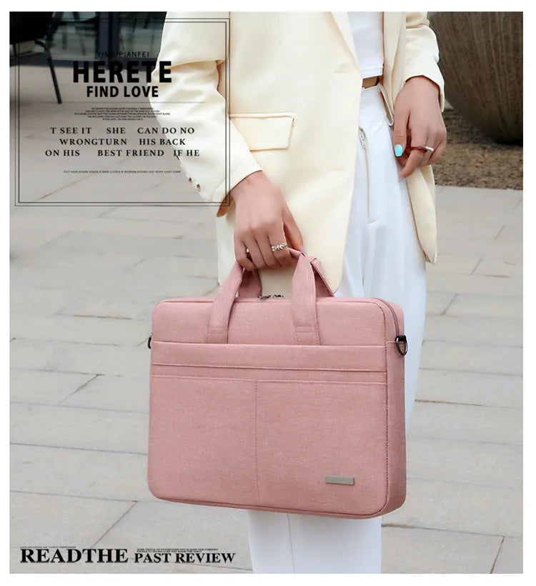 Laptop Bag Sleeve Case Shoulder HandBag Notebook Pouch Briefcases For 13.3 14 15.6 17.3 Inch Macbook Air Pro HP Huawei Asus Dell