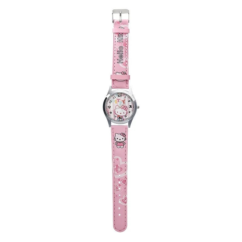 No Box Pointer Quartz Watch  Cartoon Hello Kitty  Children  Gift Watch Girls Kawaii  My Melody  Cute Watch Birthday Gift