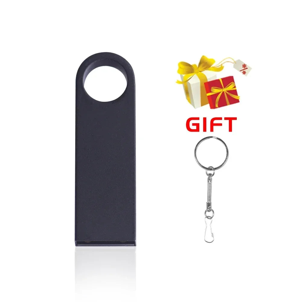 Free Custom Logo USB Flash Drive 64GB Red Blue Pen Drive32GB Green Purple Pendrive 16GB Cle USB Stick Yellow Pink Memory Stick