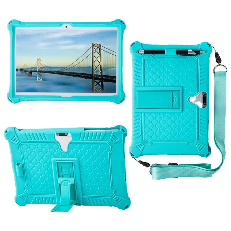 10.1 Universal Case Soft Silicone Tablet Funda for 10 10.1 inch Android Tablet PC Soft Shockproof Cover Case L 9.45 W 6.42inch