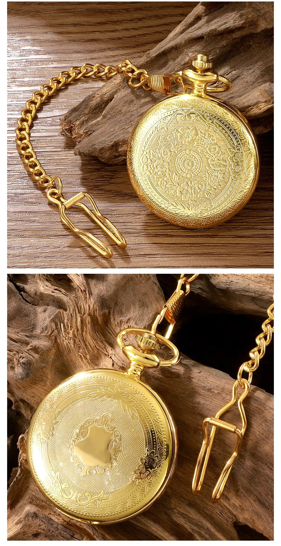 Antique Steampunk Vintage Roman Numerals Quartz Pocket Watch Multicolor Case Necklace Pendant Clock Chain Mens Women