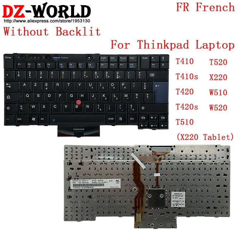 US RU UK LAS SP HB IL GK FR IC CFR IT HU BG English Keyboard for Lenovo Thinkpad T410 T420 S T510 T520 W510 W520 X220 i Laptop