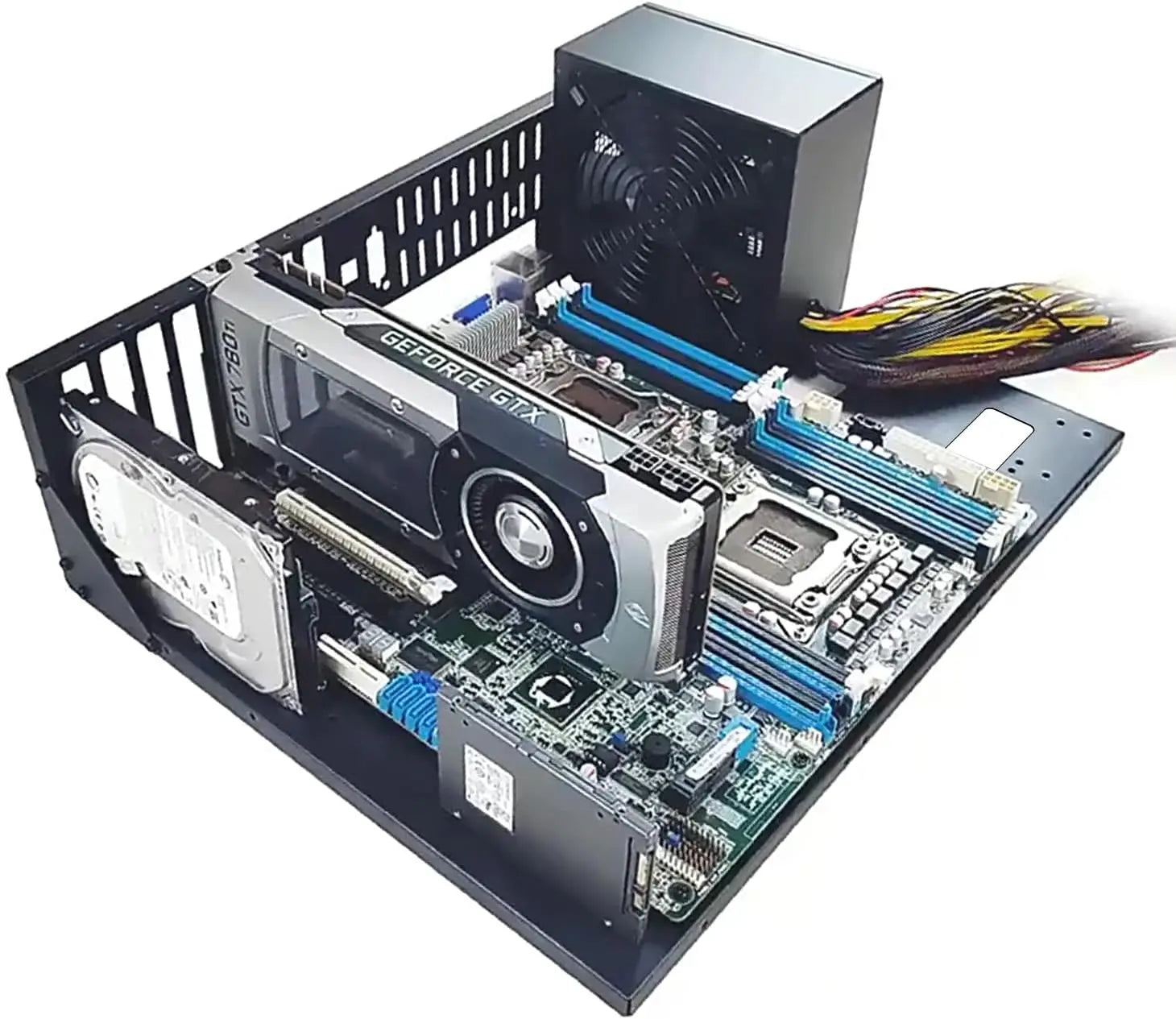 Open Air Computer PC Case, Test Bench Chassis ATX Open Mining Frame Computer Case, DIY PC Case Rack for ATX MATX ITX Motherboard