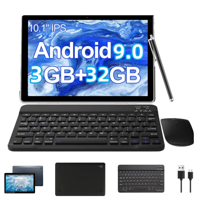 10.1 INCH 4G Phone Call 3GB RAM 32GB ROM Android 9.0 Tablet PC T4-129L MTK8765 Quad Core 64-Bit 1280 x 800 pixels Dual Camera