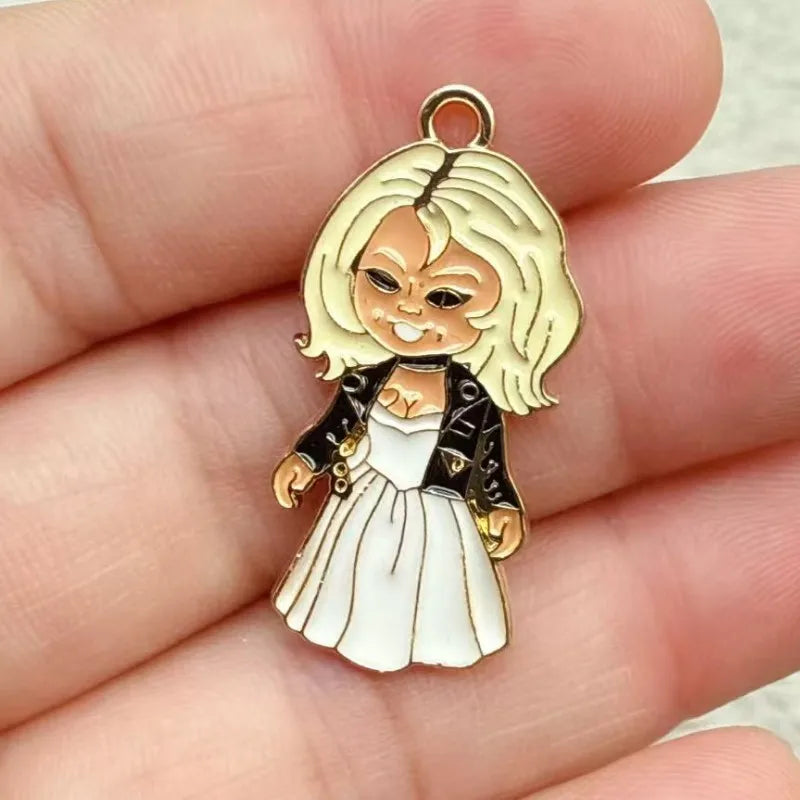 10pcs Halloween Cartoon Charm for Jewelry Making Necklace Bracelet Keychain Pendant Diy Accessories Alloy Metal