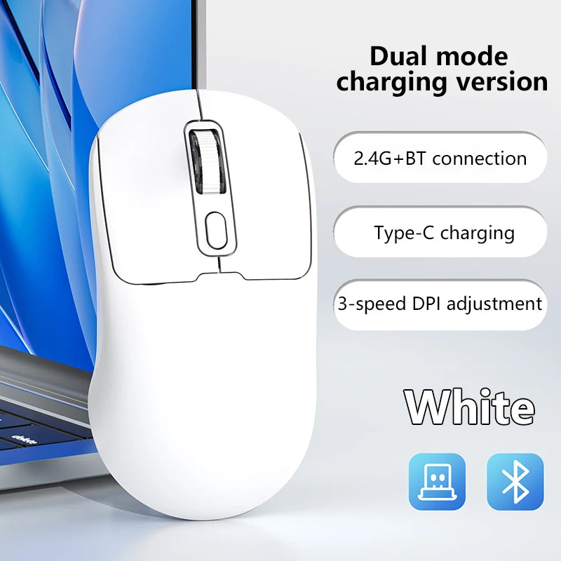 Xiaomi Wireless Mouse Rechargeable Silent Bluetooth Dual Mode DPI Adjustment Office Tablet Laptop Accessories For Android IOS
